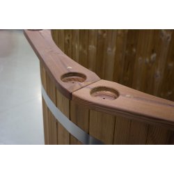 Topkant Thermowood til vildmarksbad 180 cm