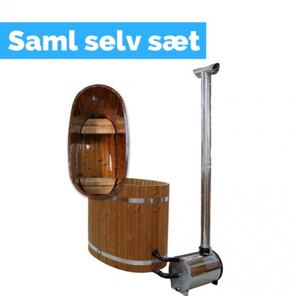 Vildmarksbad Relax Nordic - Plast coated - Oval - 2 personer - Saml selv