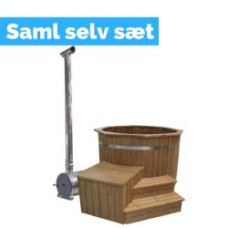 Vildmarksbad Udvendig ovn Special trappe Topkant Thermowood Saml selv