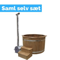 Vildmarksbad Thermowood Ø150 cm Udvendig Ovn  Saml selv