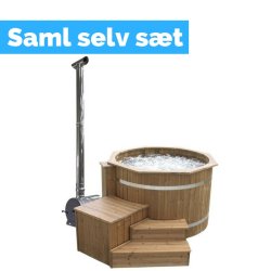 Vildmarksbad Spa Udvendig ovn Thermowood Saml selv