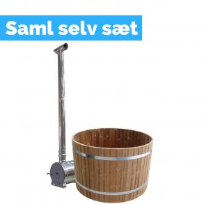 Vildmarksbad 150 cm Udvendig ovn Thermowood Saml selv