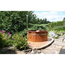 Vildmarksbad 180 cm Udvendig ovn Thermowood Saml selv