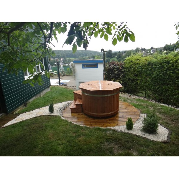 Vildmarksbad Thermowood Ø150 cm Udvendig Ovn  Saml selv