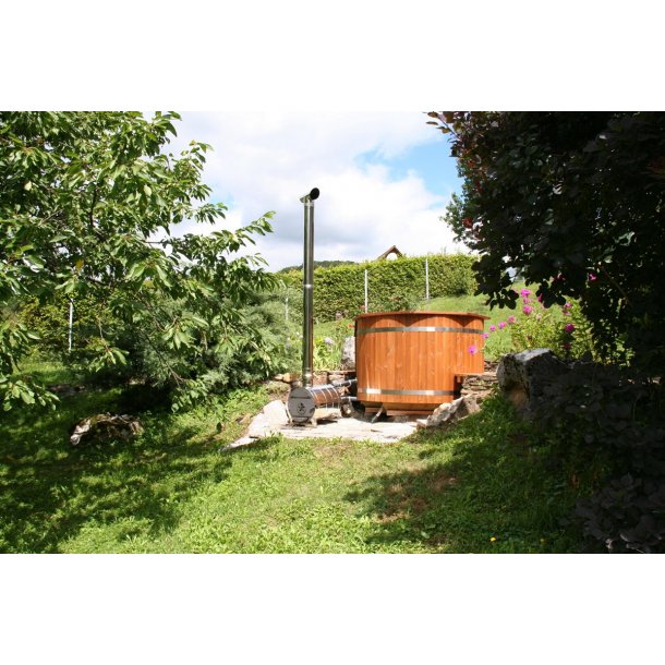 Vildmarksbad Spa Udvendig ovn Thermowood Saml selv