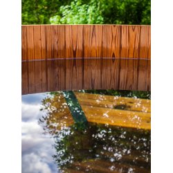 Vildmarksbad - Gasovn - 180 cm - Thermowood  - Saml selv