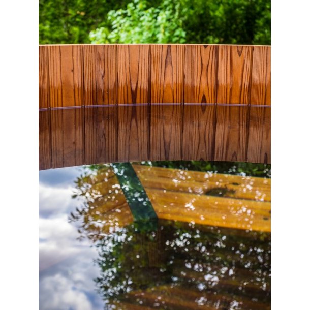 Vildmarksbad - Gasovn - 180 cm - Thermowood  - Saml selv