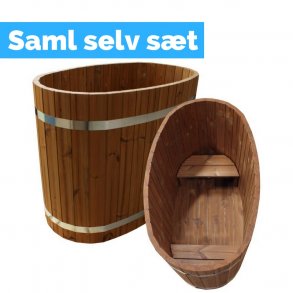 Koldvandskar- Relax Cooler - Oval - 2 bnke - 125x70 cm - Saml selv