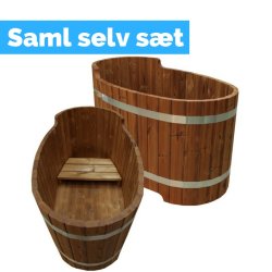 Koldvandskar- Relax Single - Oval - 1 bnk -125x70 cm - Saml selv