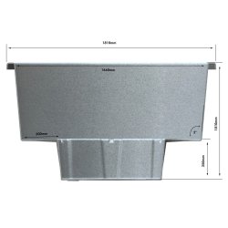 Udespa Topspa XS Grey Marble Topisoleret Wifi