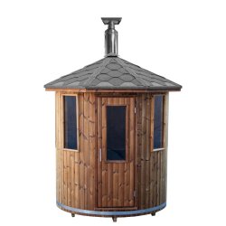 Sauna Tnde Thermowood 180 Brndeovn-Stlplade Saml selv