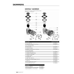 Skimmer standard med liner kit Kripsol