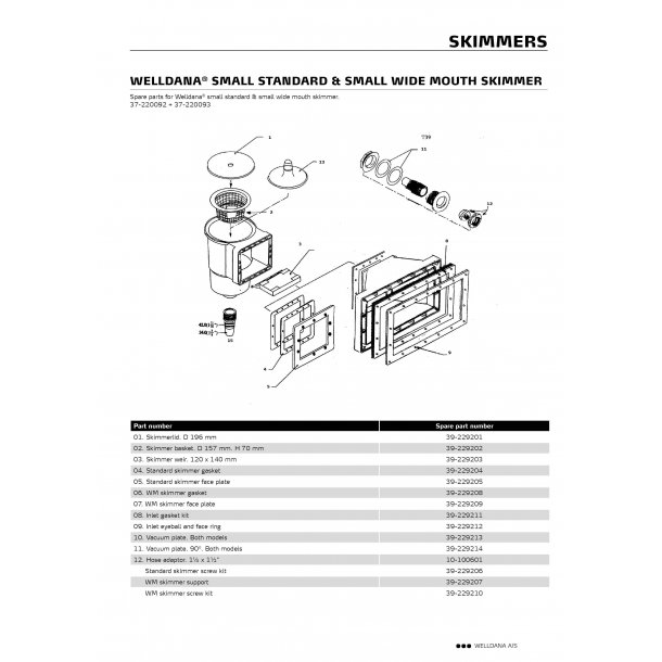 Slangestuds med 1'' gevind ABS
