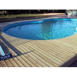 8-tal formet 1,2m dyb elba 0,8mm liner