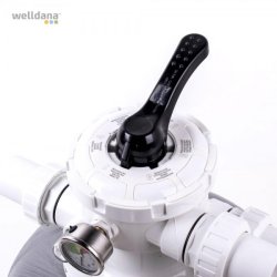 Sandfilter Glasfiber Topmonteret 6-vejs ventil Gr Flere Strrelser