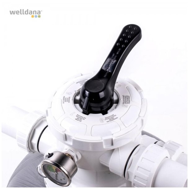 Sandfilter Glasfiber Topmonteret 6-vejs ventil Gr Flere Strrelser