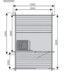 Sauna hytte med brndeovn - Kuikka