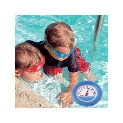 Stort Flydende Swimmingpool Termometer med bl ring