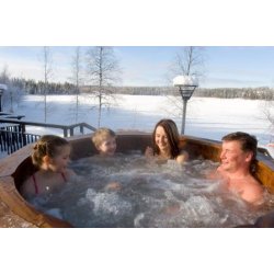 Vildmarksbad Spa Udvendig ovn Thermowood Saml selv