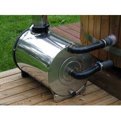 Vildmarksbad 150 cm Udvendig ovn Thermowood Saml selv