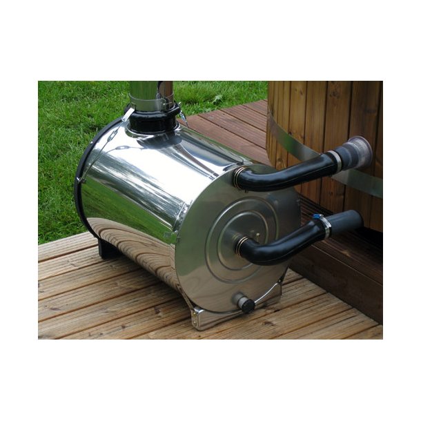 Vildmarksbad 150 cm Udvendig ovn Thermowood Saml selv