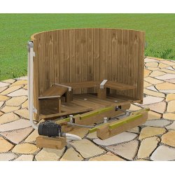 Boble massage system til vildmarksbad  150-160 cm (6 dyser)