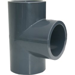 Pvc T-stykke limemuffe &Oslash;50 mm