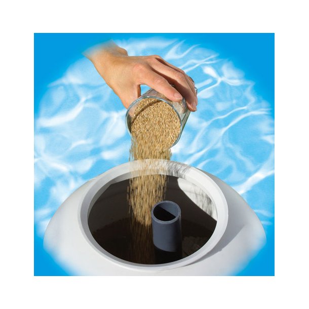 Filtersand til sandfilterpumpe 0,4-0,8 mm Nr. 0 - 25 kg - fin