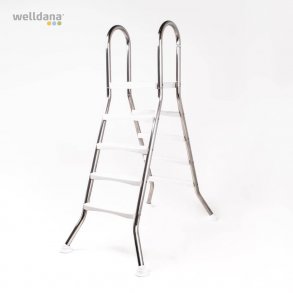 Fritstende Stige 2 X 5 trin + platform til Pool Hjde 1,5 m
