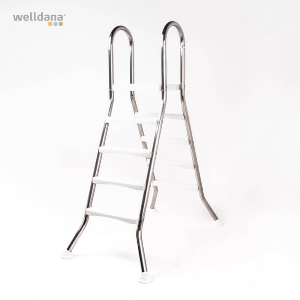 Fritstende Stige 2 X 5 trin + platform til Pool Hjde 1,5 m